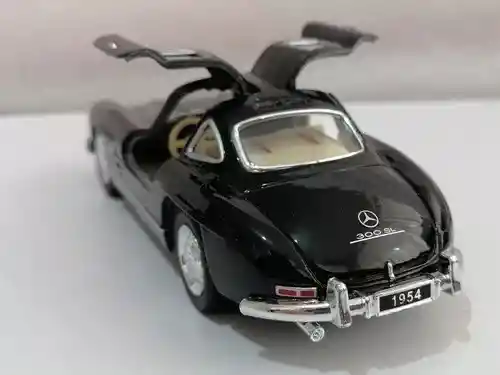 Carro Coleccionable 1954 Mercedes-benz 300sl Negro Modelo Coche Juguete Fiesta Regalos, Colección