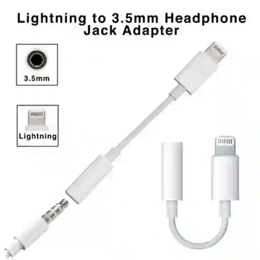 Adaptador Lightning Iphone A Plug Para Audífonos