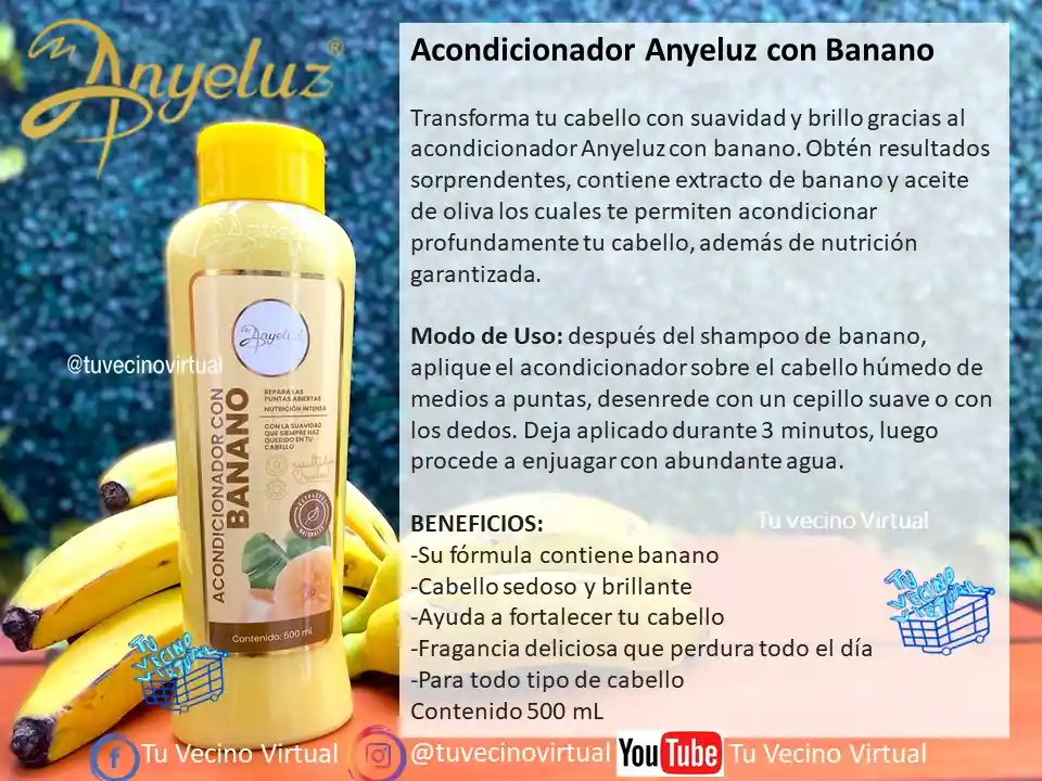 Acondicionador Con Banano Anyeluz