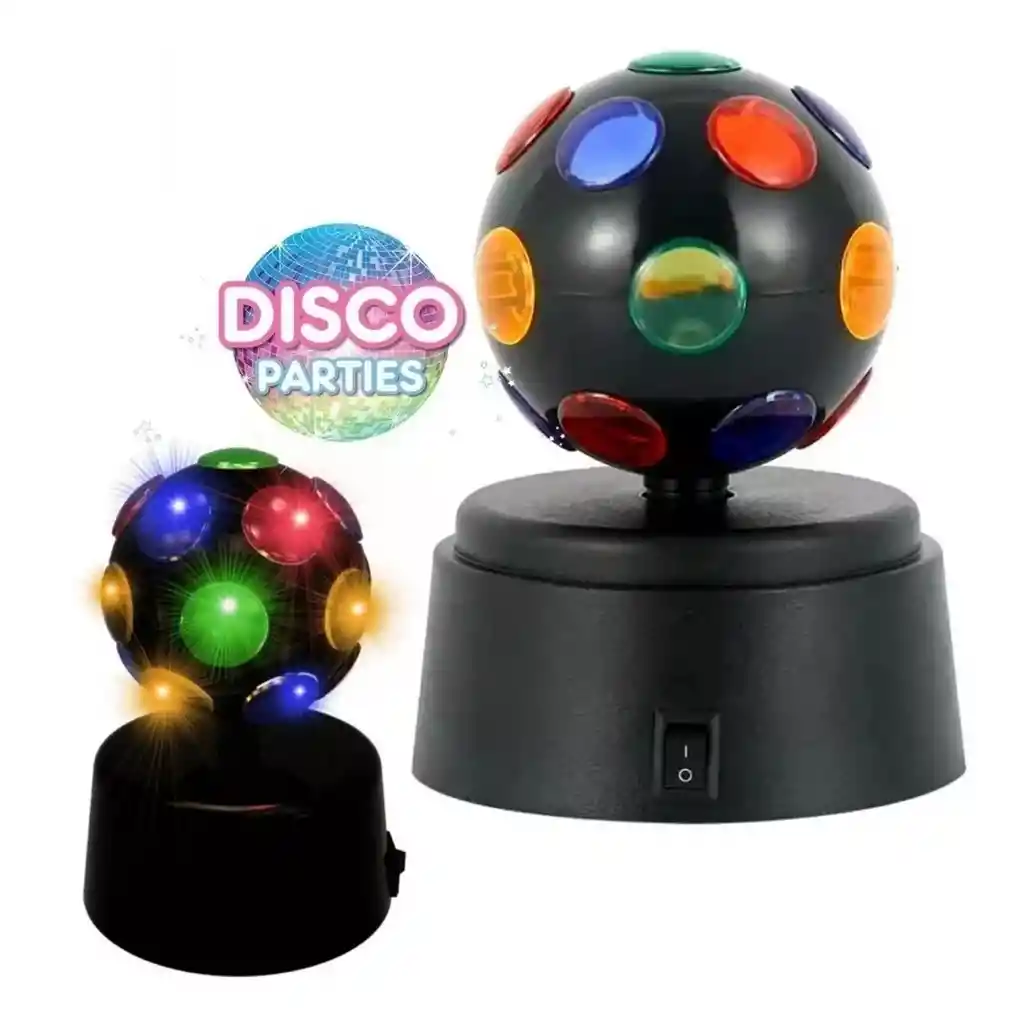 Bola De Disco Esfera Para Fiestas Reunion Luces De Colores