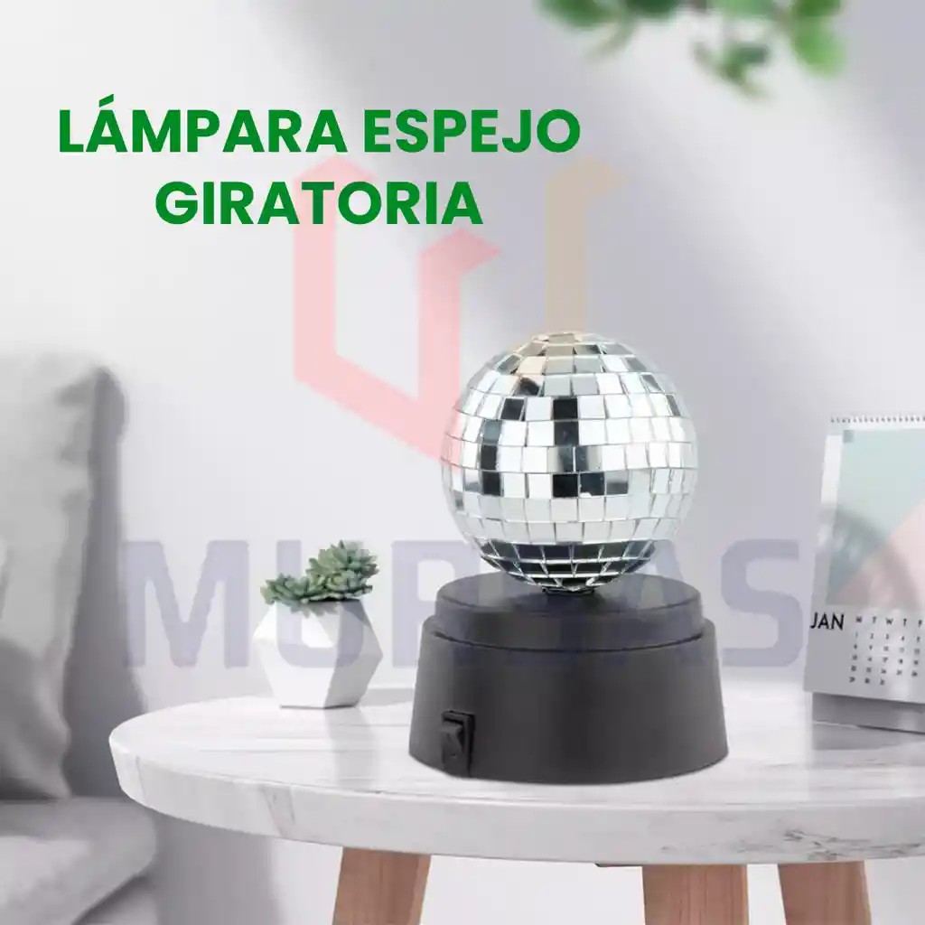 Lampara Bola De Espejos Luces Fiesta Disco Hogar Amigos