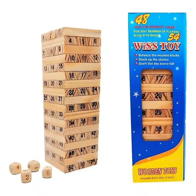 Jenga De Madera 24 Cms