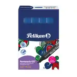Marcador Permanente Azul Pelikan X10 Unidades
