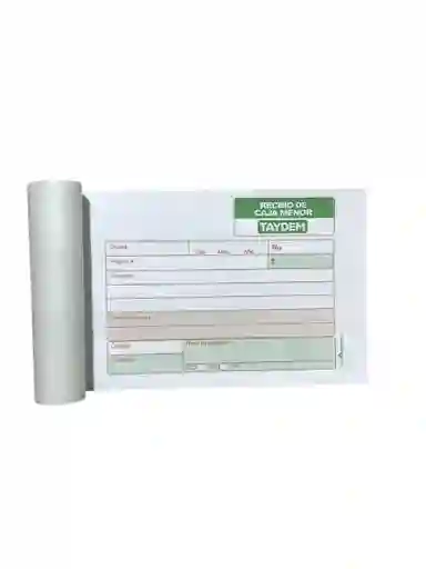Recibo Caja Menor Talonario X 200 Unidades 12.5 Cm X 8.5 Cm