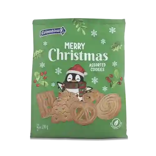 Galletas Colombina Bolsa Feliz Navidad 200g