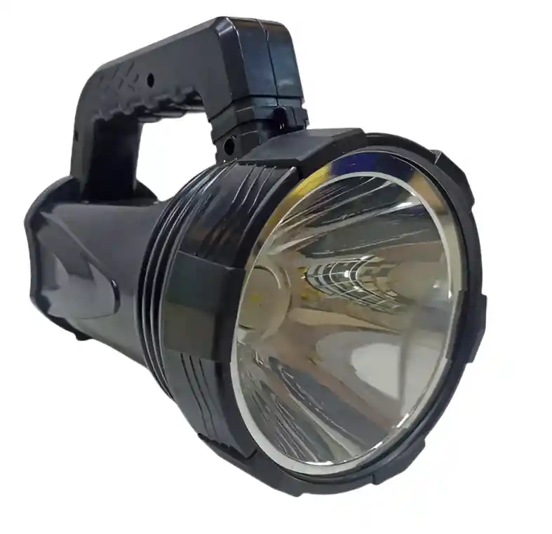 Linterna Led Recargable Grande 601 Doble Intensidad Negra