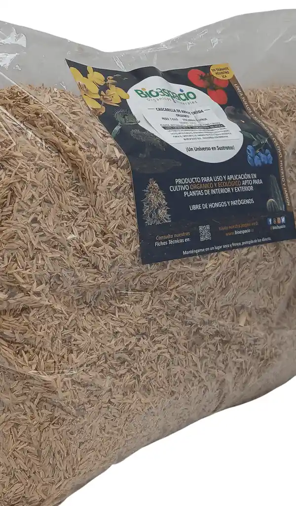 Cascarilla De Arroz Cruda 1 Kilo