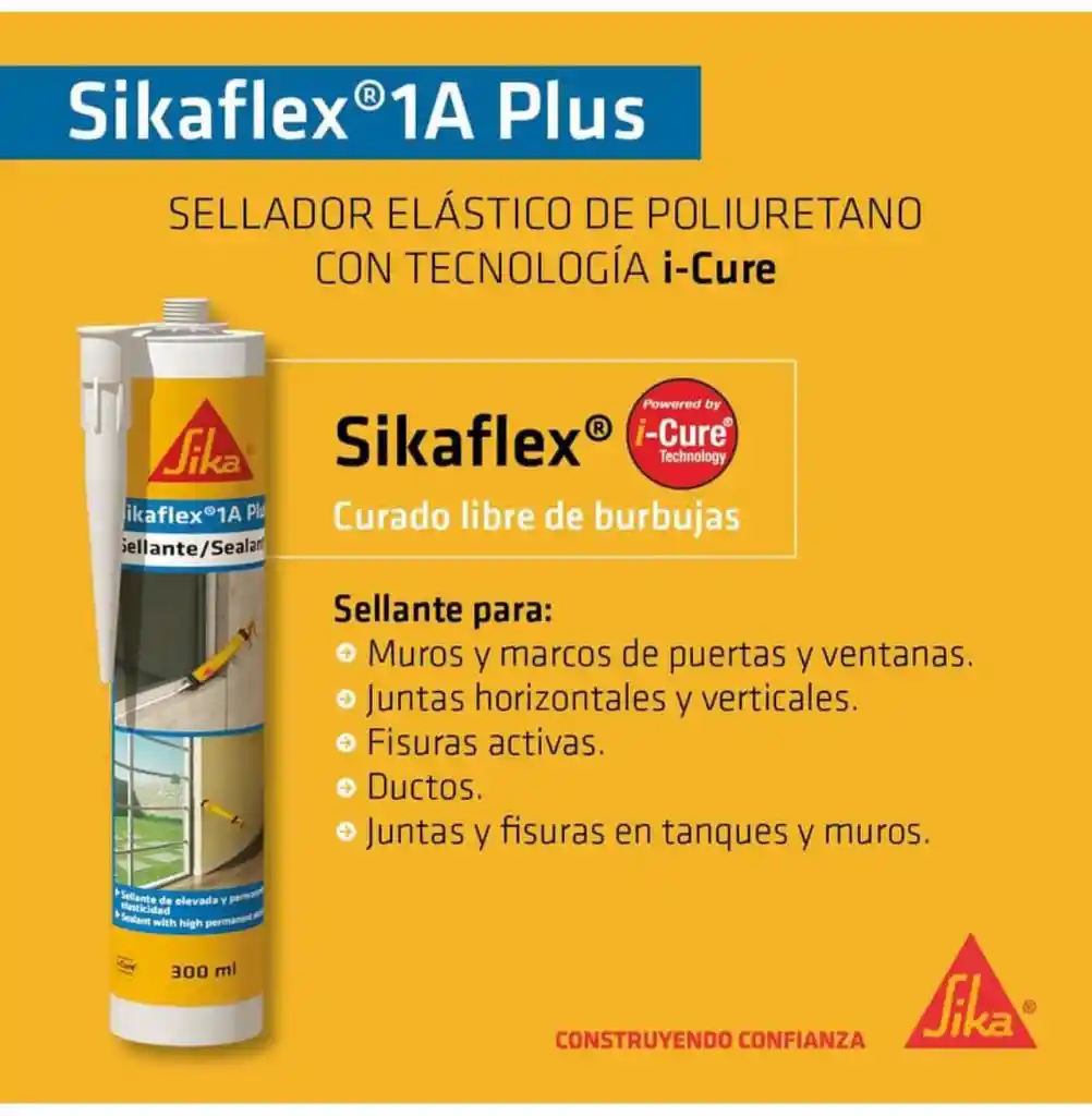 Sikaflex 1a I-cure Plus Sellador Blanco 300ml