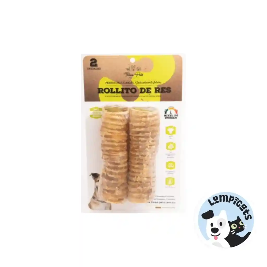 Dog Snack Rollitos De Res X 2 Unds 60 Gr