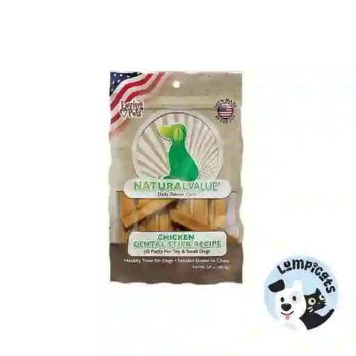 Natural Value Chicken Flavor Dental Sticks X 85 Gr