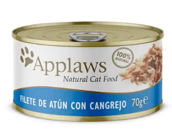 Alimento Húmedo Para Gato Applaws Filete De Atún Con Cangrejo