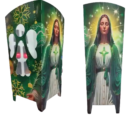 Faroles De Navidad Surtido, Virgen X10