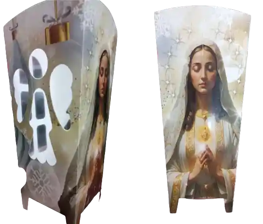 Faroles De Navidad Surtido, Virgen X10