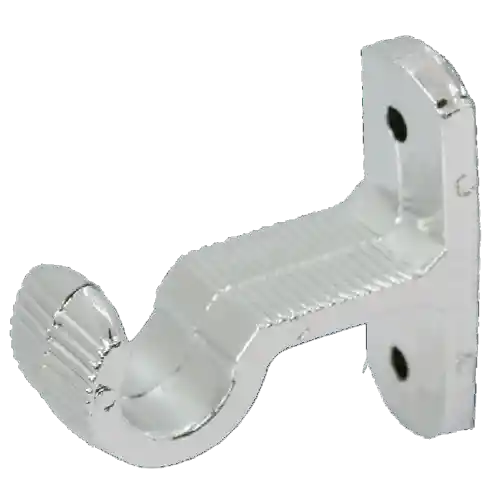 Soporte Cortina Sencillo Plastico 3/4 Cromado