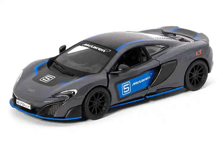 Carro Coleccionable Mclaren 675lt Negro Modelo Coche Juguete Fiesta Regalos, Colección