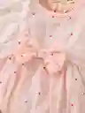 Vestido Body Para Bebé Niña Bautizos Fiestas Encaje Elegante 6-12m