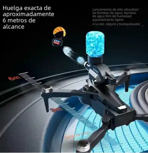 Drone Cámara 4k Disparador De Bombas Hidrogel + Bateria