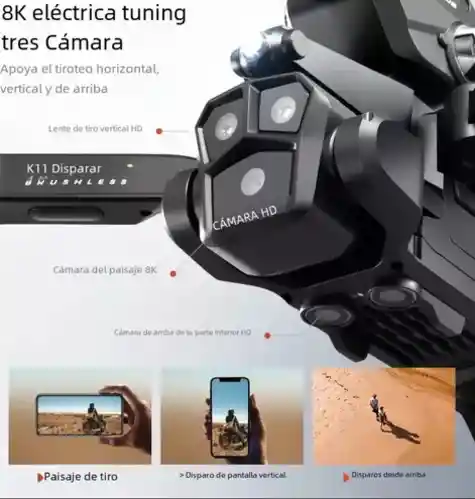 Drone Cámara 4k Disparador De Bombas Hidrogel + Bateria