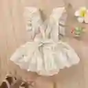 Vestido Para Bebé Niña Bautizos Fiestas Encaje Elegante 12m