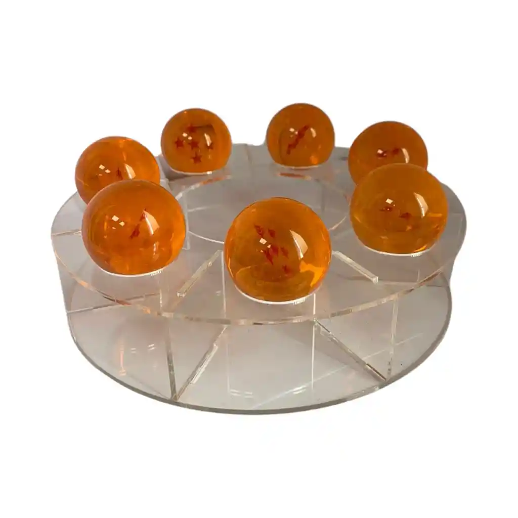 Combo Base Soporte + Esferas Del Dragon Ball Z 4.5 Cm