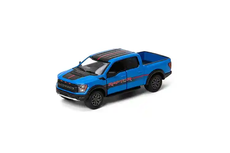 Carro Coleccionable 2022 Ford F-150 Raptor Azul Modelo Coche Juguete Fiesta Regalos, Colección