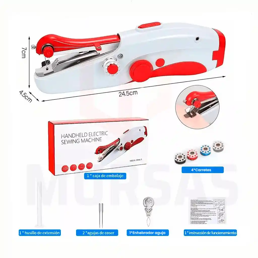 Kit De Máquina De Coser Eléctrica Doméstica Pequeña Portátil