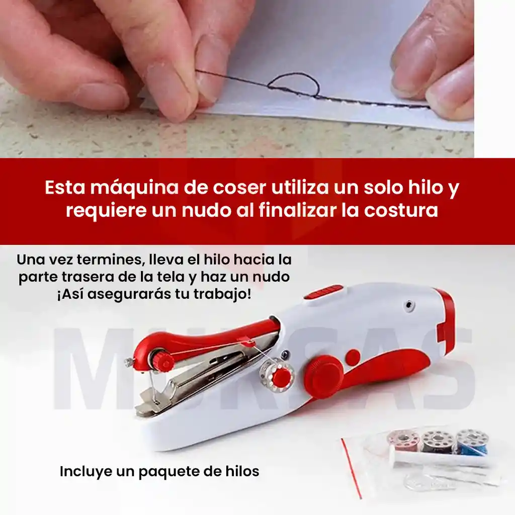 Máquina De Coser Eléctrica Manual Portable Fácil Uso