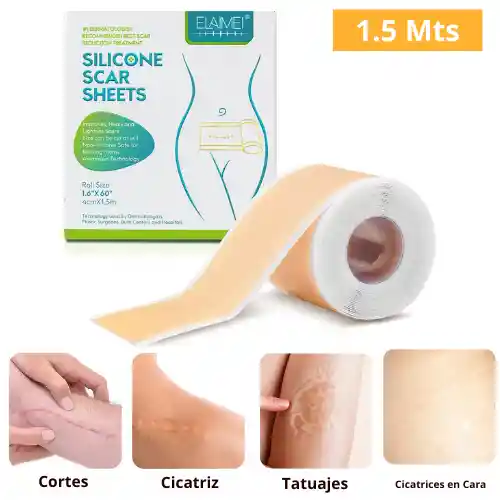 Cinta Silicona Anti Cicatrices 4cm*1.5mt