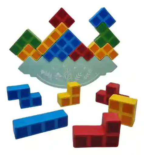 Juego Didáctico De Equilibrio Y Colores Jenga Para Niños