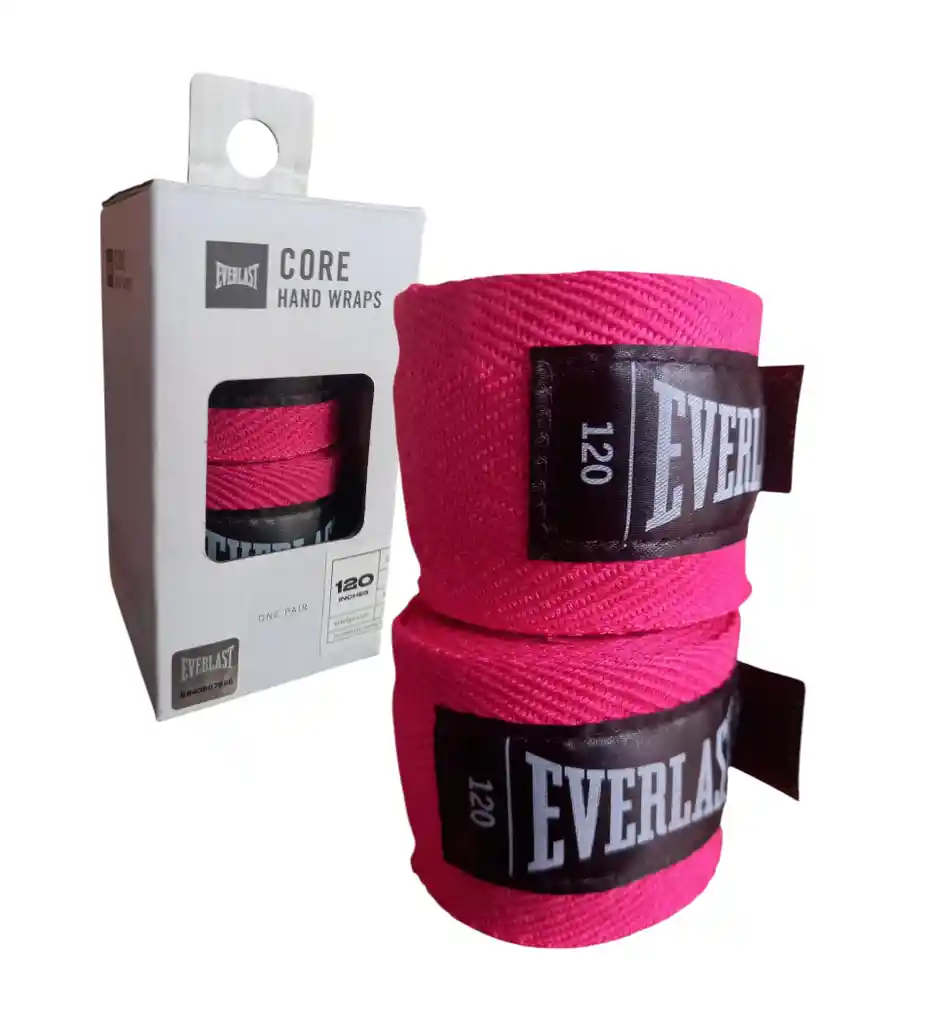 Vendas Everlast 120 Pulgadas 1 Par Boxeo Mma Muay Thai Kick - Fucsia