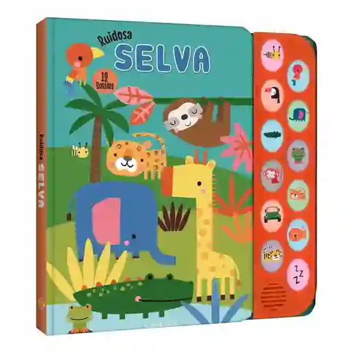 Libro Interactivo Selva Ruidosa Con Sonidos Divertidos Niños