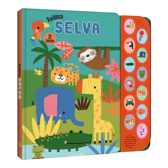 Libro Interactivo Selva Ruidosa Con Sonidos Divertidos Niños