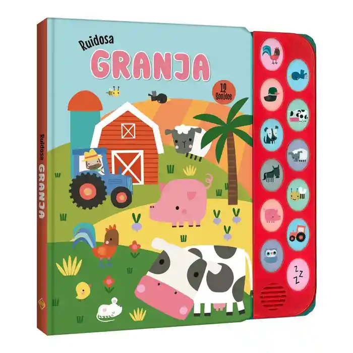 Libro Interactivo Granja Ruidosa Con Sonidos Divertidos Niños