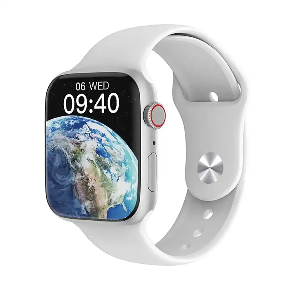 Smartwatch Wiwu Sw01 Pro Con Biometría Pantalla 1,95” Ips Blanco