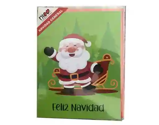 Tarjeta De Navidad Nico Papá Noel