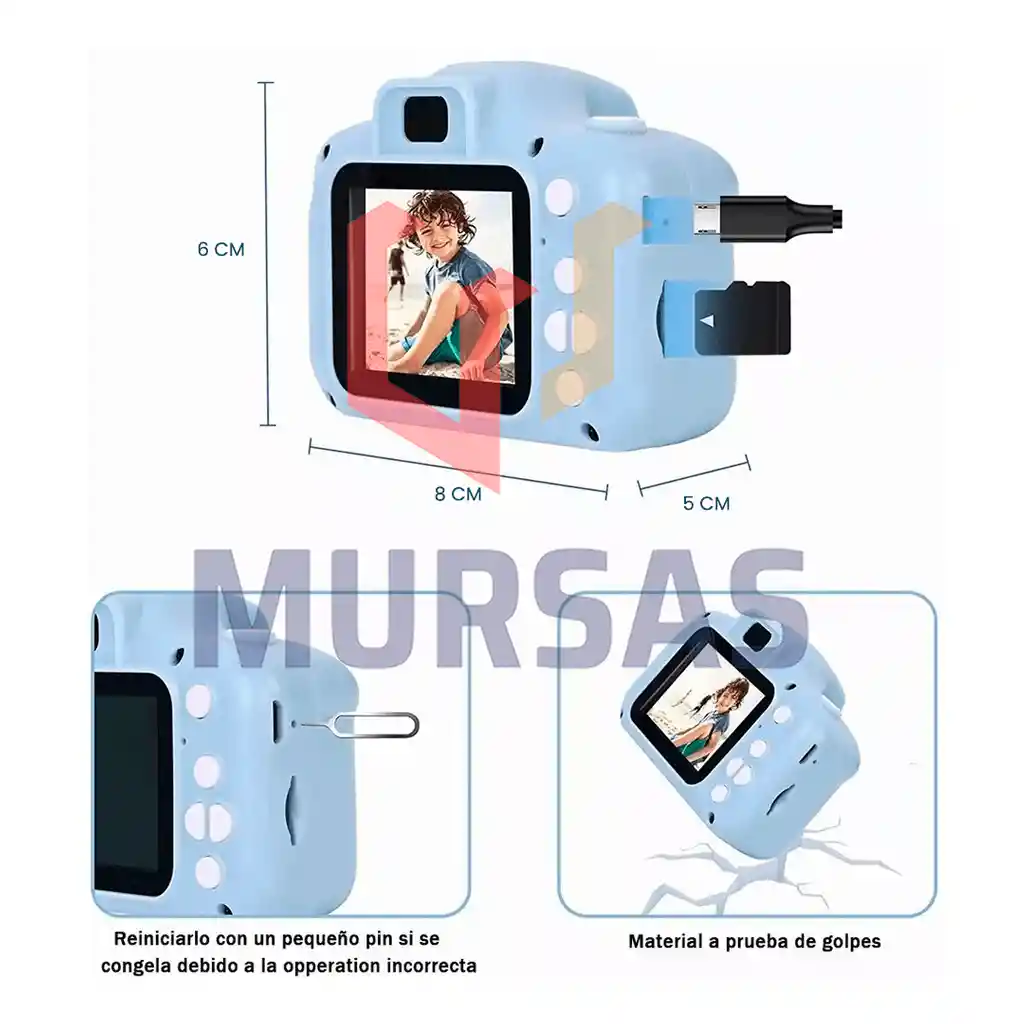 Camara Digital Mini Para Niños Videos Fotos Alta Definición