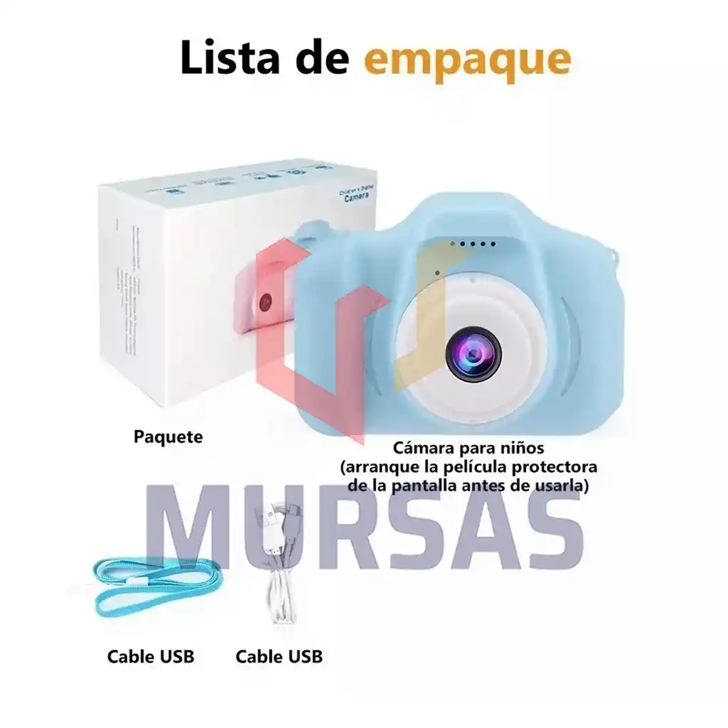 Camara Digital Niños Fhd Fotos Video Material Resistente