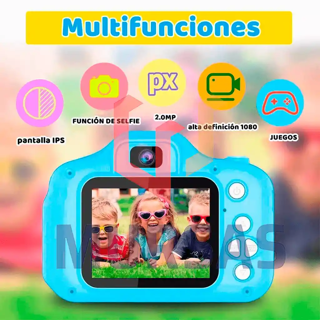 Camara Digital Niños Fhd Fotos Video Material Resistente