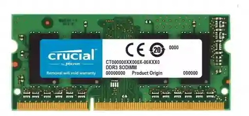 Memoria Ram Portatil Ddr3l 8gb 1600mhz Crucial