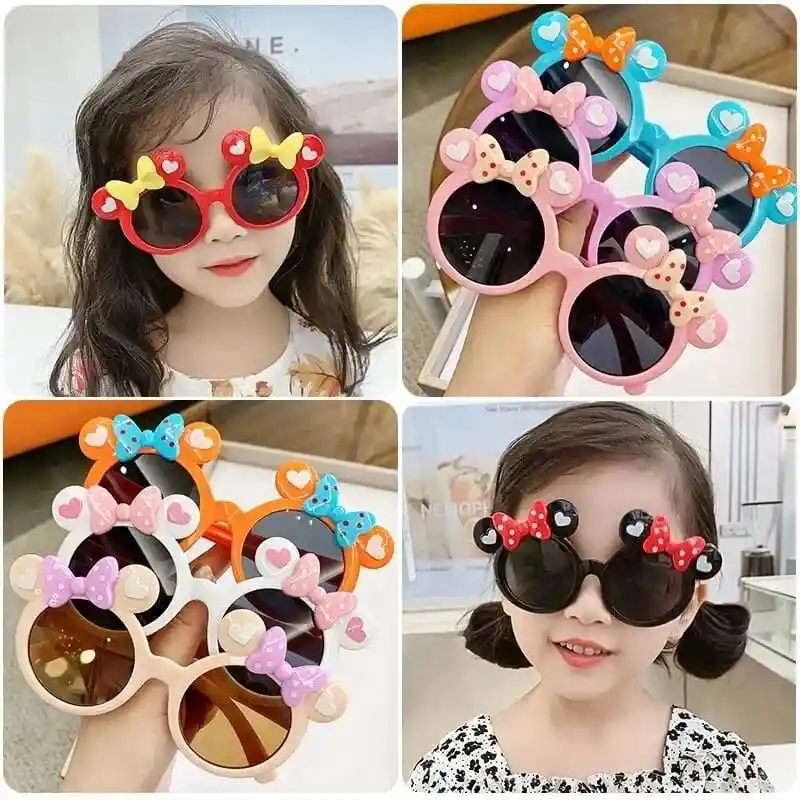 Gafas Sol Minnie Para Niña Polarizadas Bebe Negro