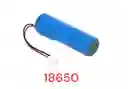 Batería De Litio 3.7 V 18650 1800mah Con Cable Conector