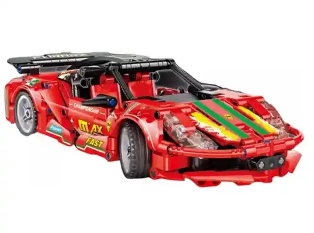 Set Armable Construcción Carro Deportivo Rojo 471 Piezas