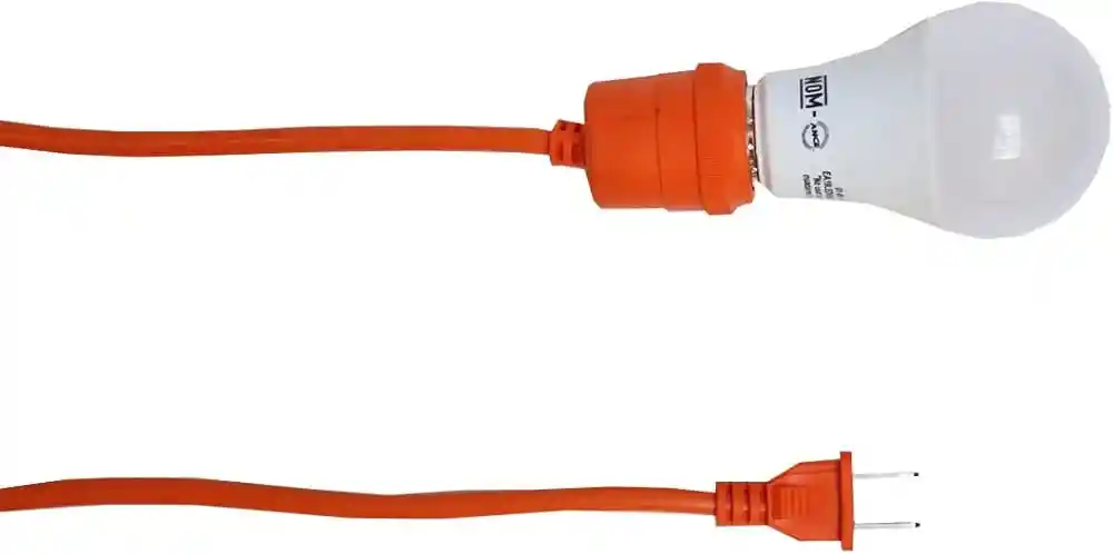 Extension Electrica Uso Rudo Flexible Con Porta Bombillo (5 Metros)