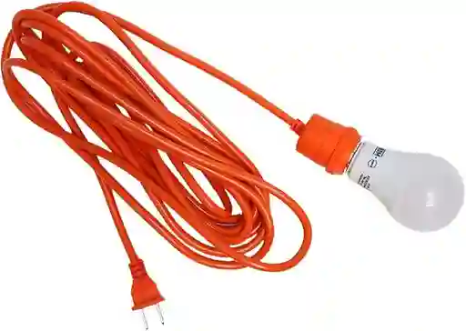 Extension Electrica Uso Rudo Flexible Con Porta Bombillo (5 Metros)