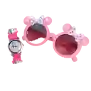 Gafas Lentes Sol Minnie Para Niña Bebe + Reloj Unicornio