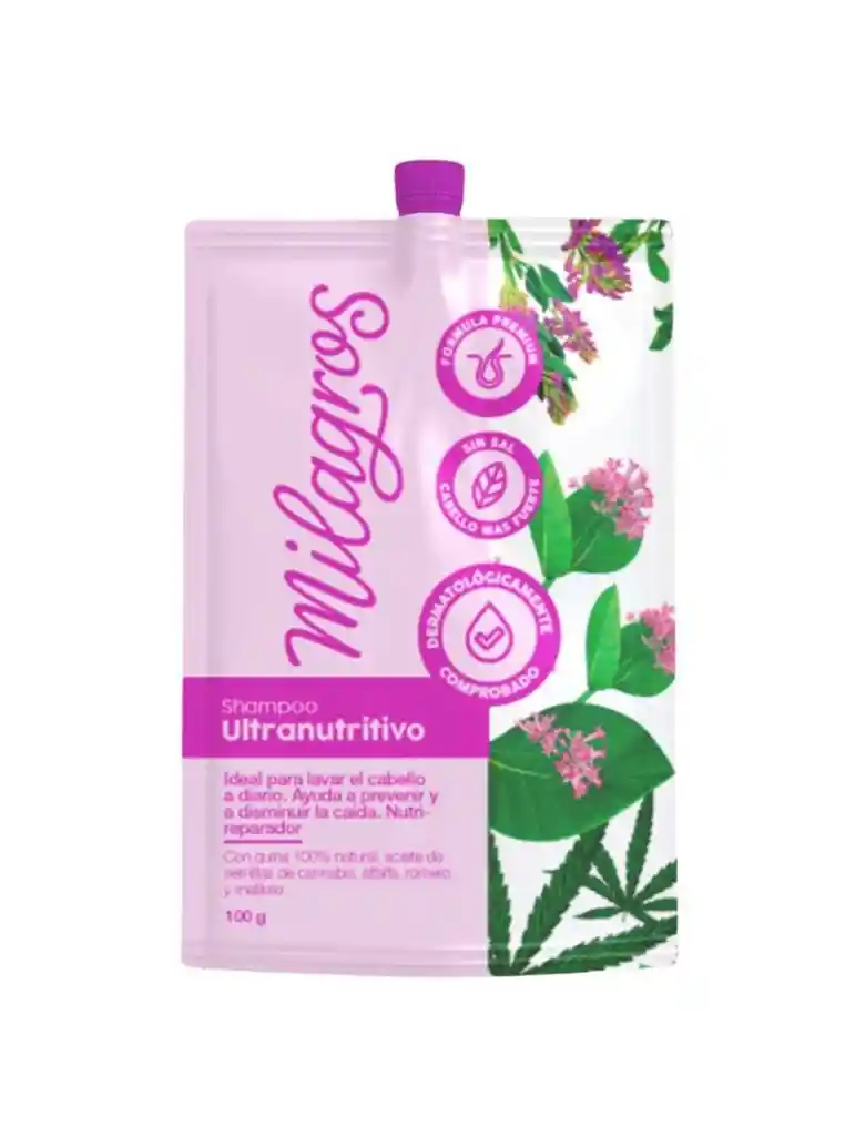 Doypack Shampoo Ultranutritivo Premium Milagros