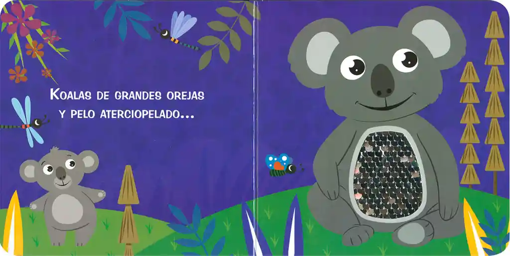 Libro Interactivo Animales Con Lentejuelas Reversibles Niños