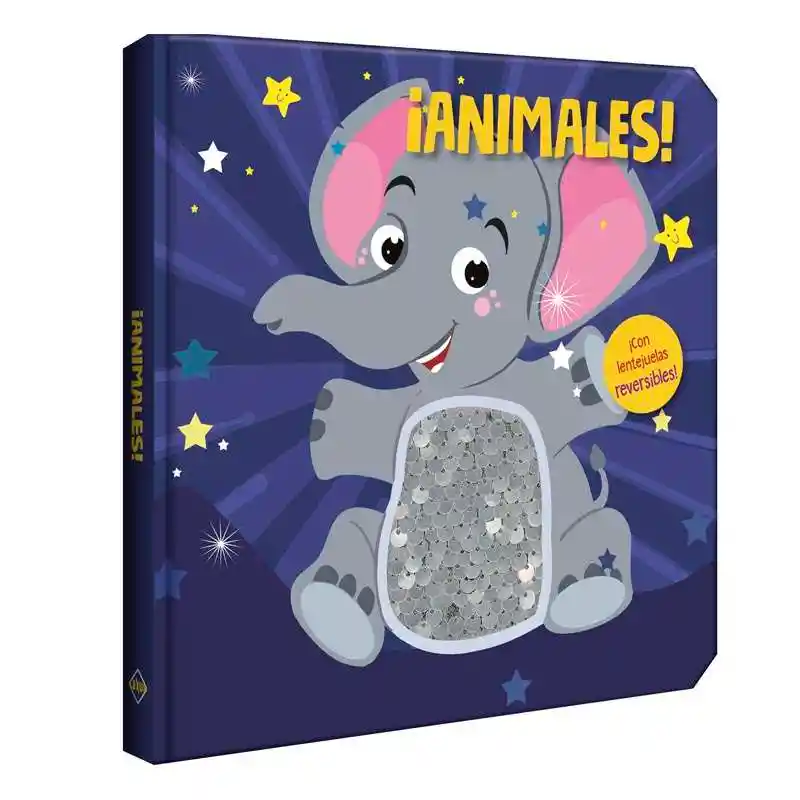 Libro Interactivo Animales Con Lentejuelas Reversibles Niños