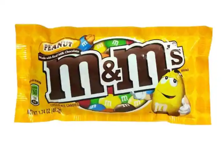 M M Peanut Amarillo Chocolates 49.4 Gramos