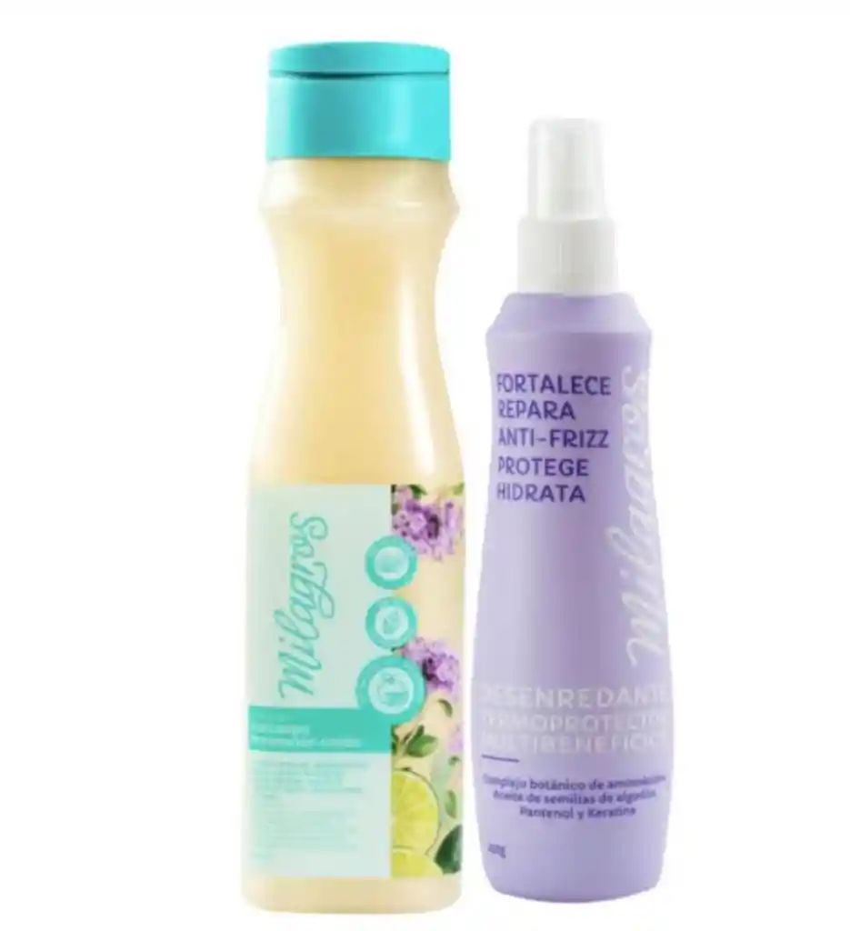 Shampoo Anticaspa Y Desenredante Antifrizz Milagros